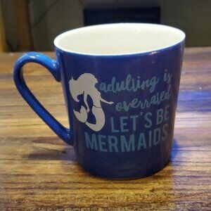 Let's be mermaids 18 ounce coffee mug NWOT